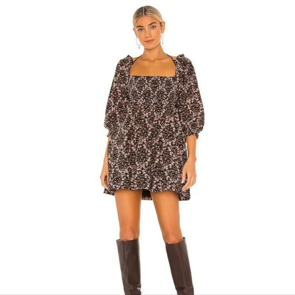 Free People This Is Everything Printed Mini Dress